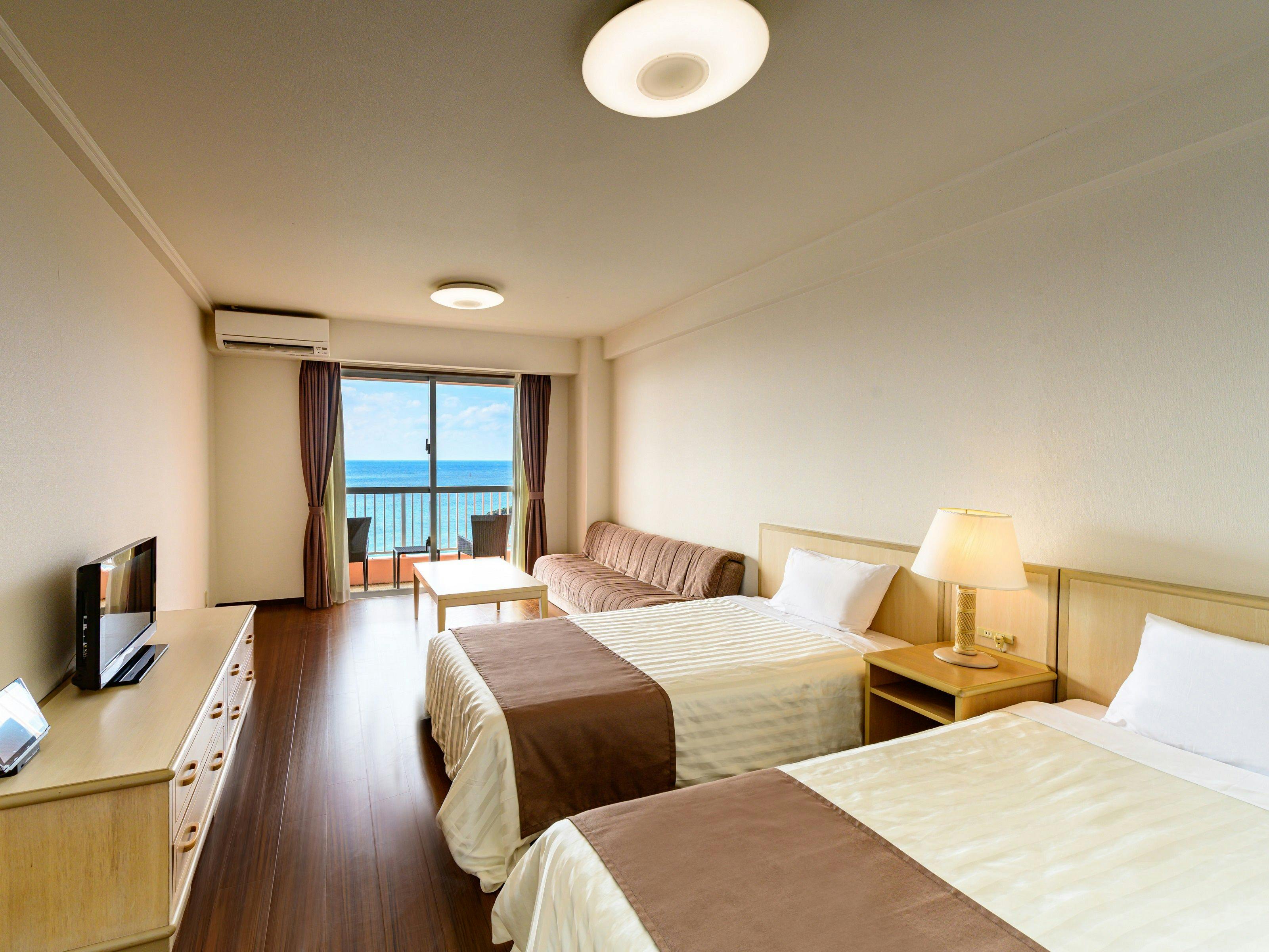 ห้องพักเตียงคู่ที่ใช้งานสะดวก