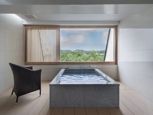 ◆Kamar Baru dengan Bak Mandi Luar Ruangan Luas◆