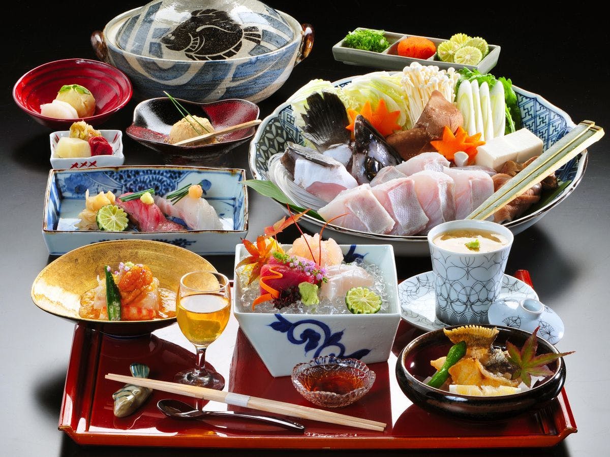 ＜日本料理＞【鮸魚大鍋套餐】美麗的白肉帶來高雅的味道，是極致的奢華享受