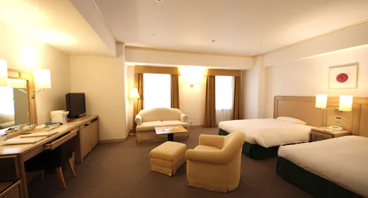 ห้องดีลักซ์เตียงคู่ขนาด 38 ตารางเมตร.