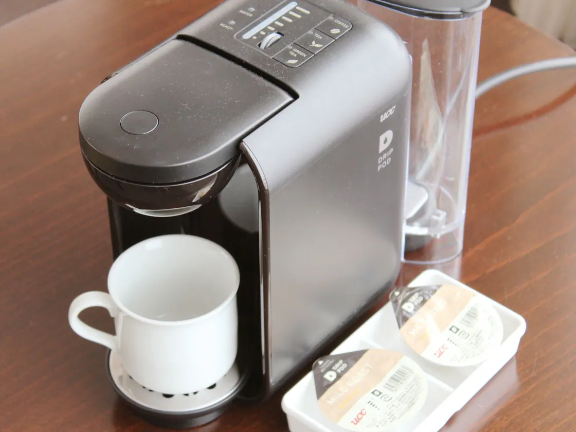 スイートルームのみコーヒーマシーン付き