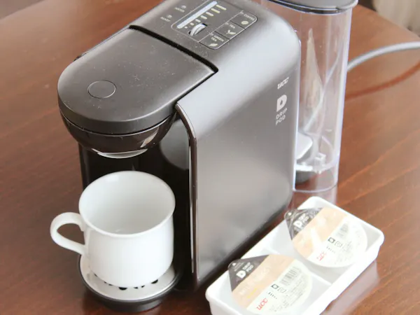 スイートルームのみコーヒーマシーン付き