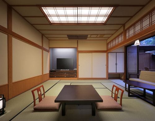 和室14.5畳　信楽焼露天風呂付客室