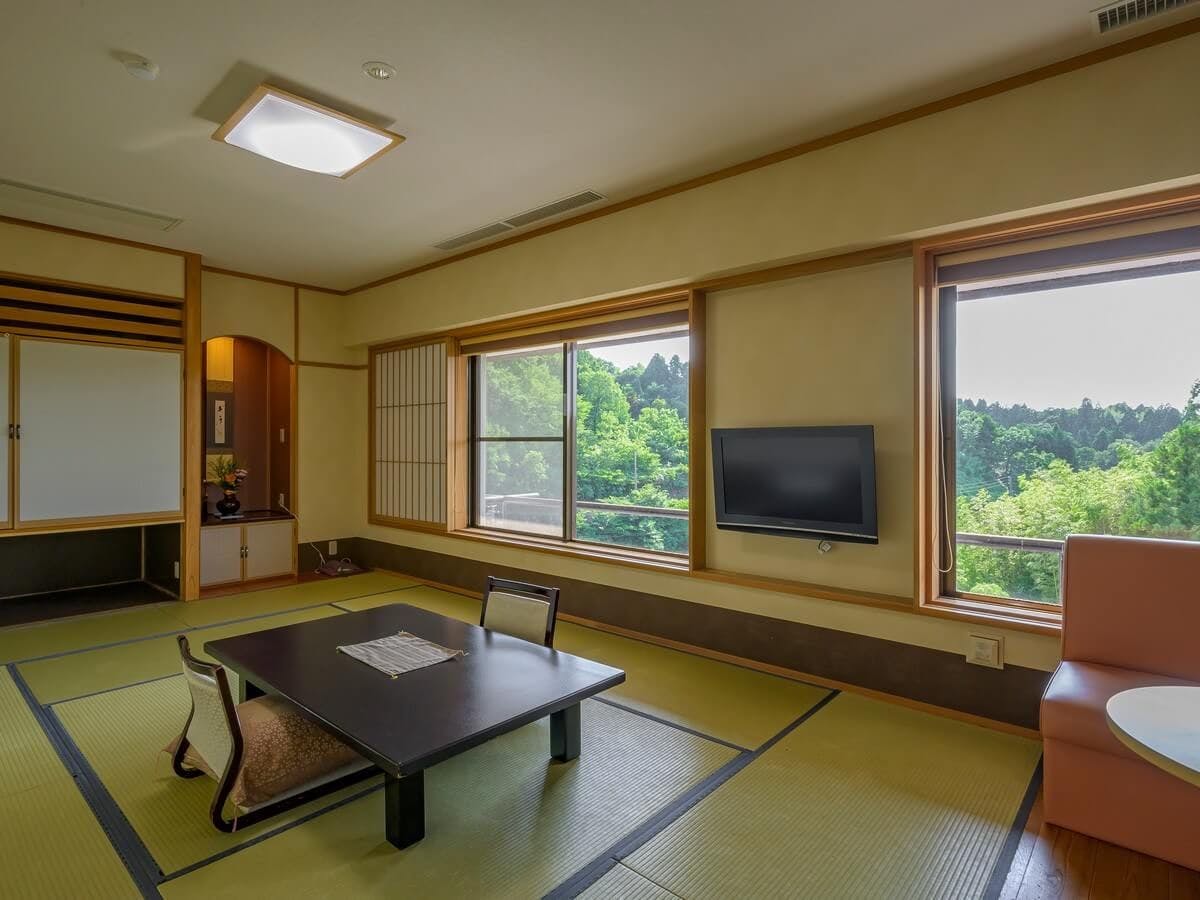 【ห้องพักสไตล์ญี่ปุ่น Heian-tei ห้องมุม 12.5 เสื่อทาทามิ】