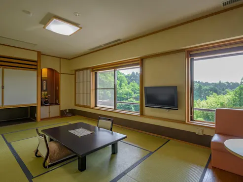 【ห้องพักสไตล์ญี่ปุ่น Heian-tei ห้องมุม 12.5 เสื่อทาทามิ】