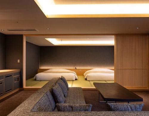 大きな客室温泉風呂