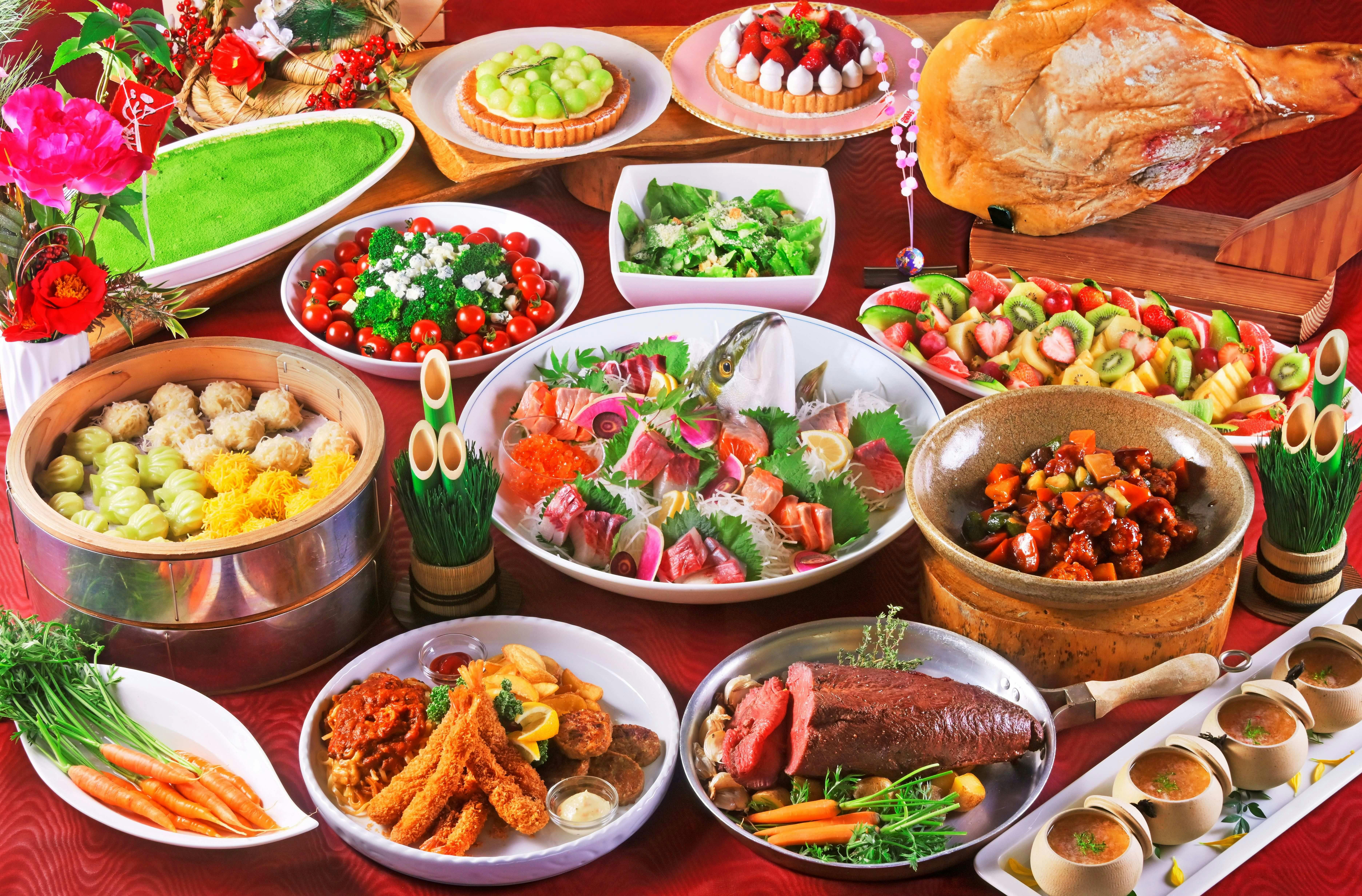 【年末年始限定】最上階スペシャルディナーバイキング付プラン＜1泊2食＞