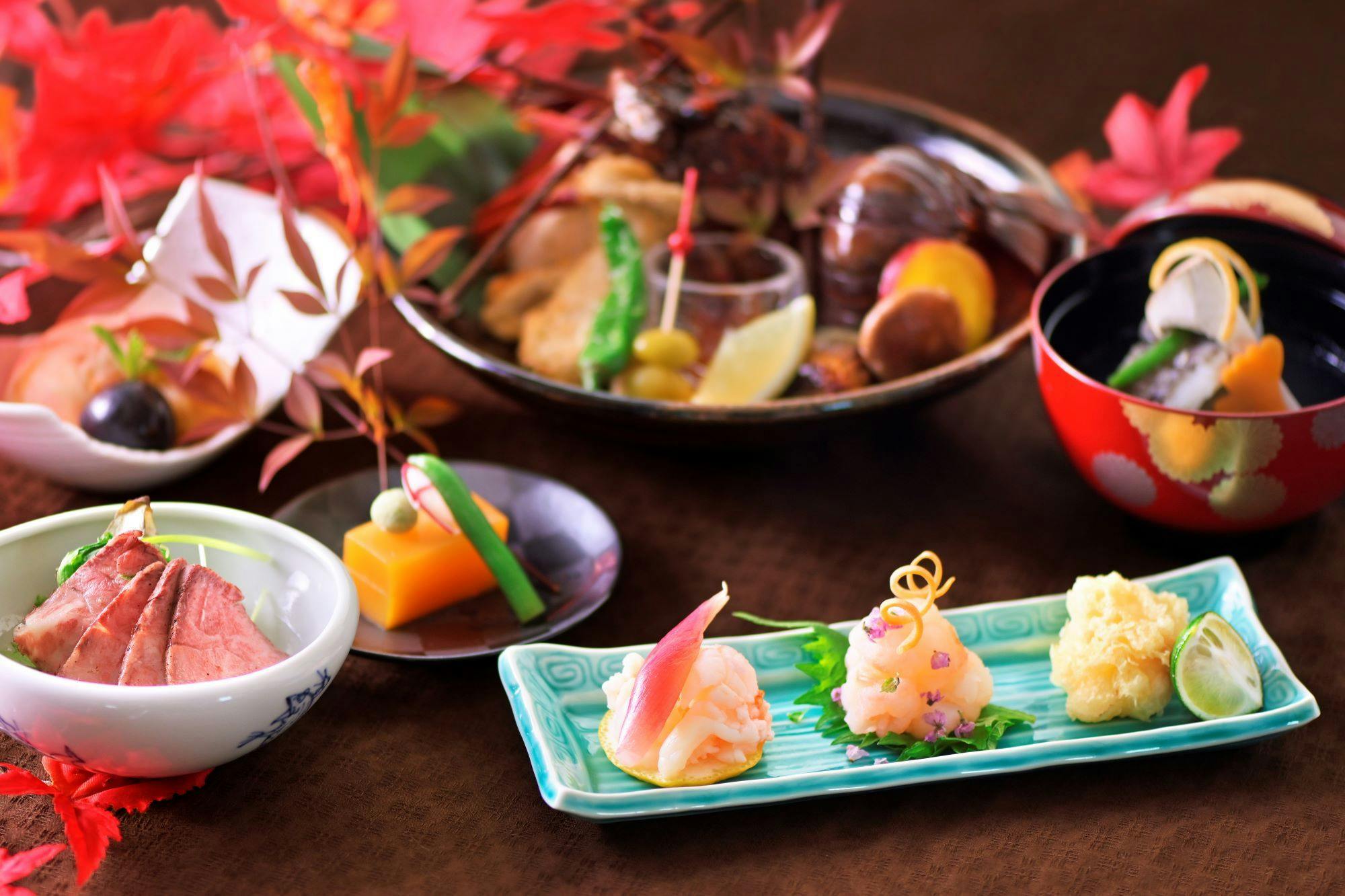 Masakan Jepang “Ayaginu” (September–Desember saja) *Kedatangan Suara Musim Gugur* Kaiseki Kinshū dengan Lobster Ise Rencana【1 malam 2 kali makan】