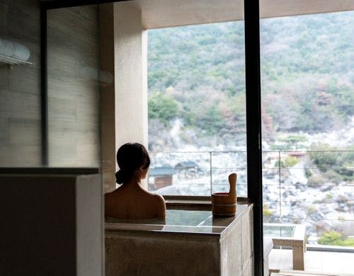 Private hot spring｜客室温泉