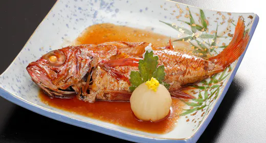 U3D【夕食ダイニング】高級魚ノドグロ付特選ディナー/ノドグロ+新鮮造り+厳選和牛/温泉貸切風呂特典