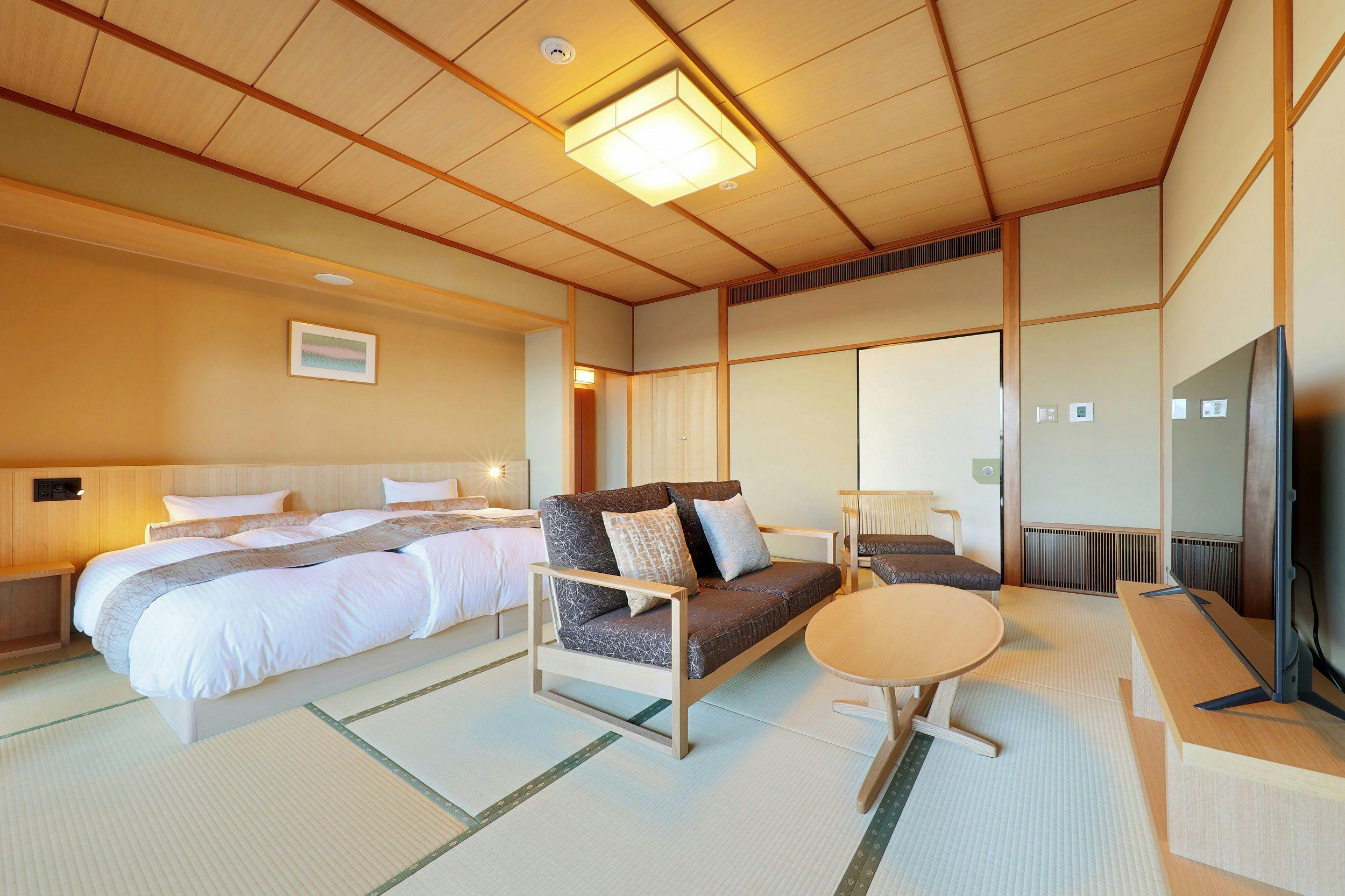 ベランダ露天付ハリウッドツインモダン和室