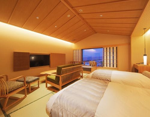 トリプルベッドモダン和室