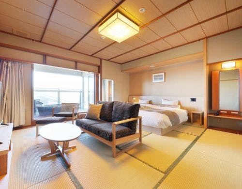 ベランダ露天付ハリウッドツインモダン和室