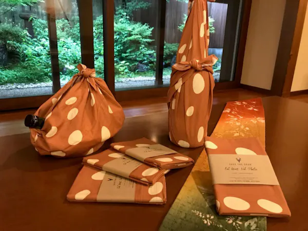 【鹿さん応援プロジェクト】SAVE THE DEER<鹿の子模様の風呂敷付き>/2食付