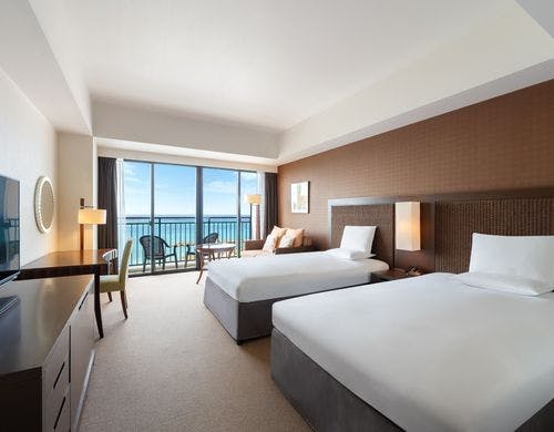 オーシャンビュー客室からの眺望