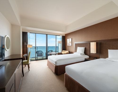 オーシャンビュー客室からの眺望