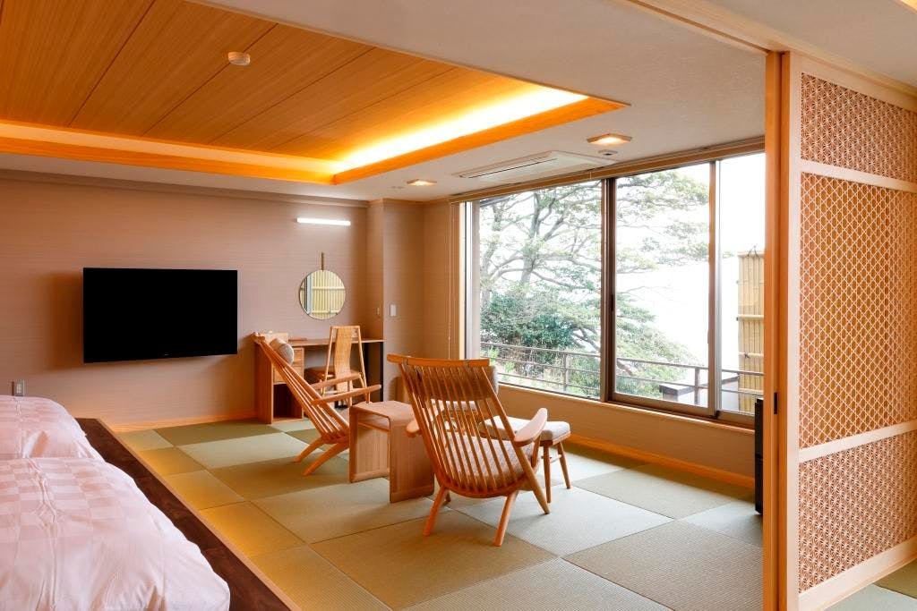 "ห้องพิเศษ Ruri no Umi" (ห้องพักพร้อมอ่างอาบน้ำกลางแจ้ง)