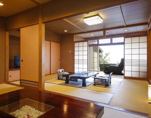 日本海・漁火を望む客室露天風呂