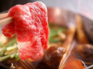 淡路牛と松茸のすき焼（秋）