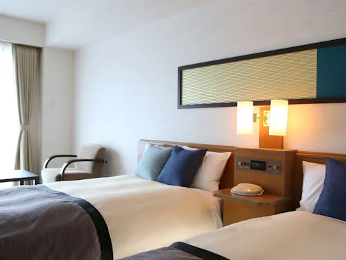 【ภาพห้องพัก】ห้องเตียงคู่สไตล์ตะวันตก