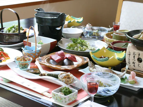 【平日限定】23時間滞在!1泊3食ひめさゆりプラン<貸切風呂無料>