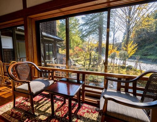 重要有形文化財『緑風館』の客室（一例）