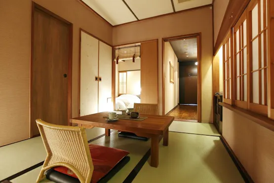 ห้องพักสไตล์ญี่ปุ่นและตะวันตกพร้อมน้ำพุร้อนกลางแจ้ง A (ความจุ 3 คน)