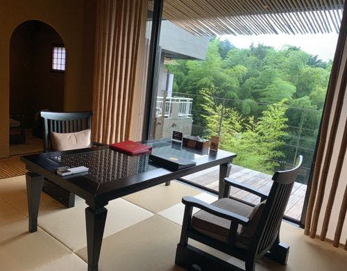 風のお部屋の露天風呂