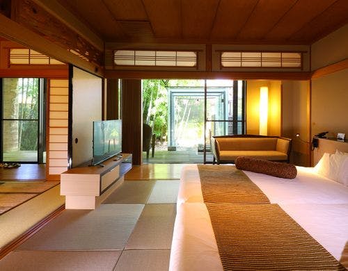 和室と調和するローベッド