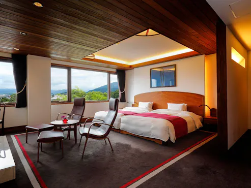 【ห้องพักฮอลลีวูดทวินวิวสวน】