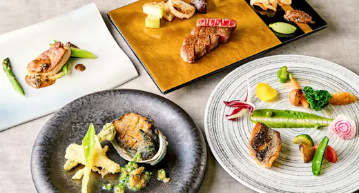 【記念日におすすめ】鉄板焼ディナーコース「瑠璃」 <2食付き>