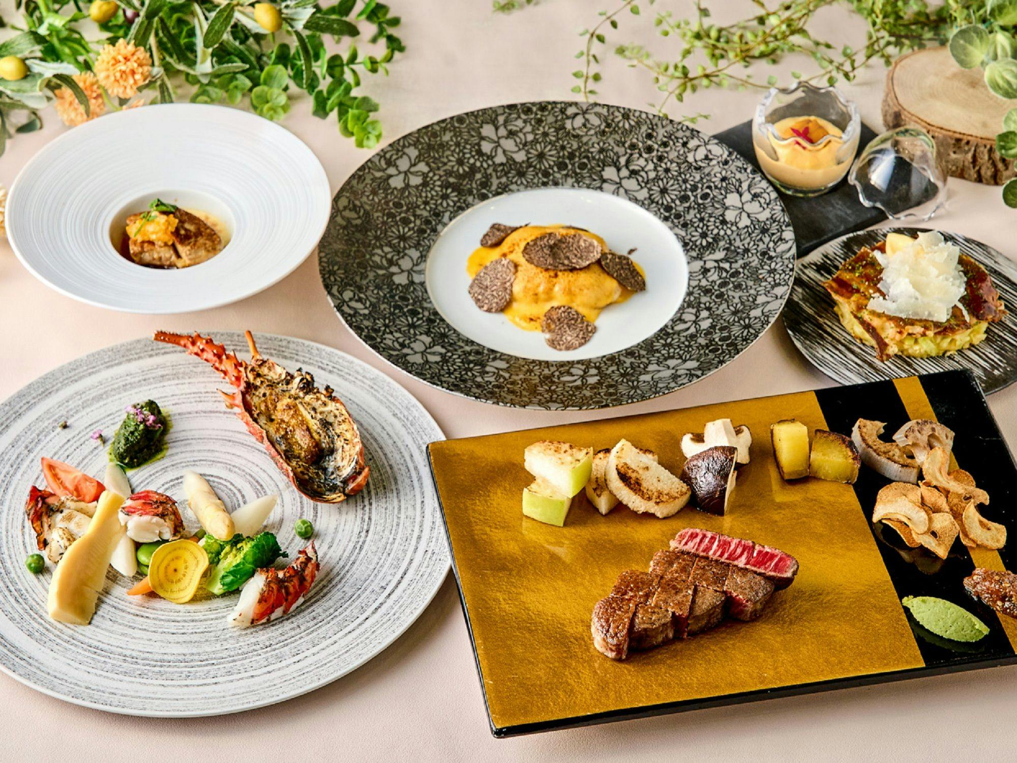 【料理長推奨】鉄板焼ディナーコース「凛庭」 ＜2食付き＞