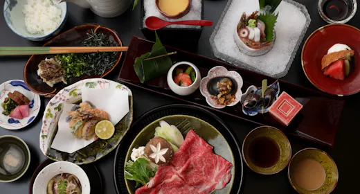 【山形牛しゃぶしゃぶプラン・リブロース100g】朝夕個室で手づくり料理~大浴場&貸切計9カ所湯めぐり