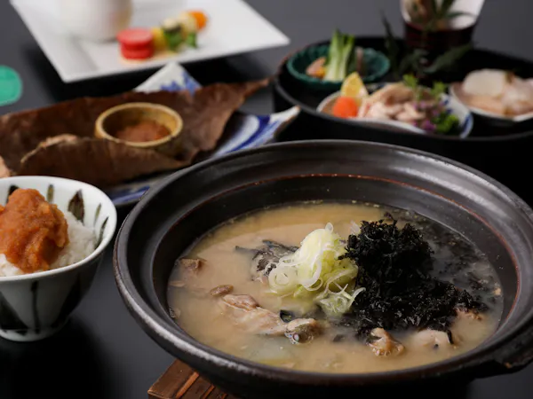 九兵衛の絶品シリーズ【寒鱈の膳】朝夕個室で手づくりできたて料理~大浴場&貸切風呂9カ所湯めぐり