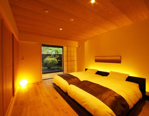 露天風呂付離れ洋室。