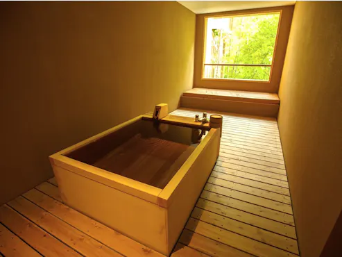客室露天風呂の一例(206号室)