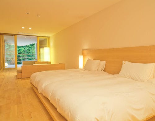 客室露天風呂の一例(204号室)