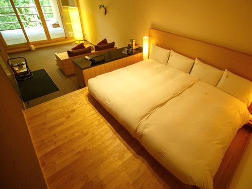 露天風呂付き客室の一例(206号室)