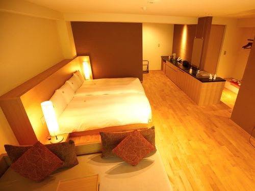 客室露天風呂の一例（108号室）