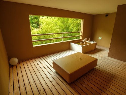 露天風呂付き客室の一例（108号室）