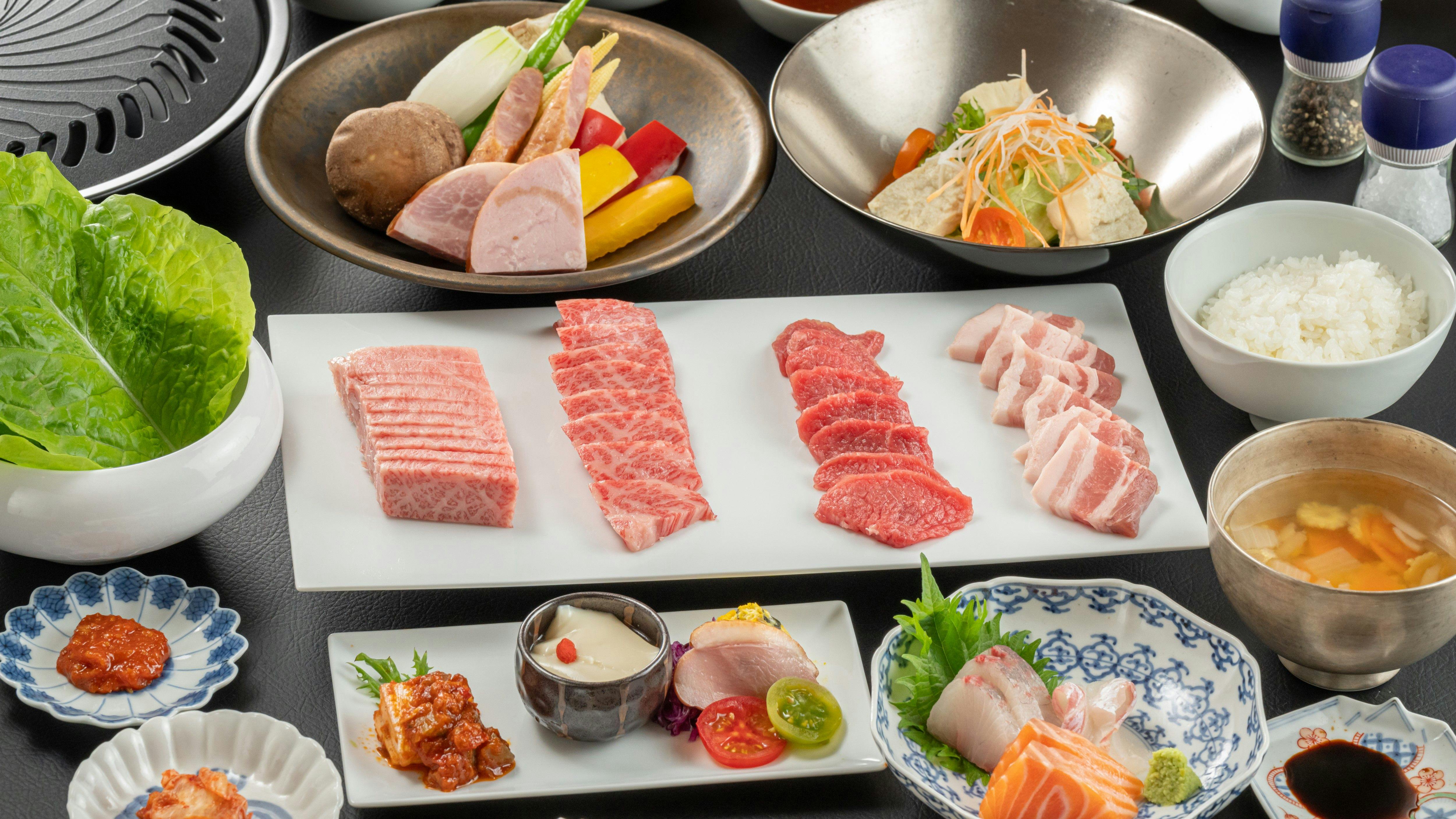 【贅を極める】貴方はどっち？しゃぶしゃぶor焼肉から選べる極上佐賀牛＆若楠豚堪能プラン
