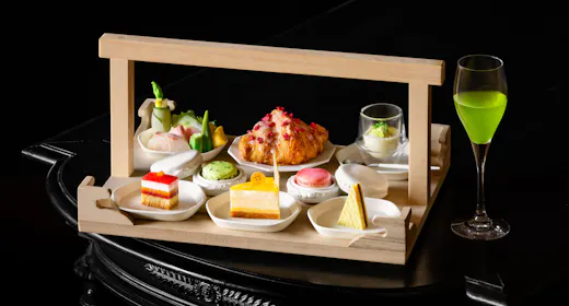 【1日3組限定】ピエール・エルメ・パリアフタヌーンティー&夕食は利休コラボ懐石個室食プラン