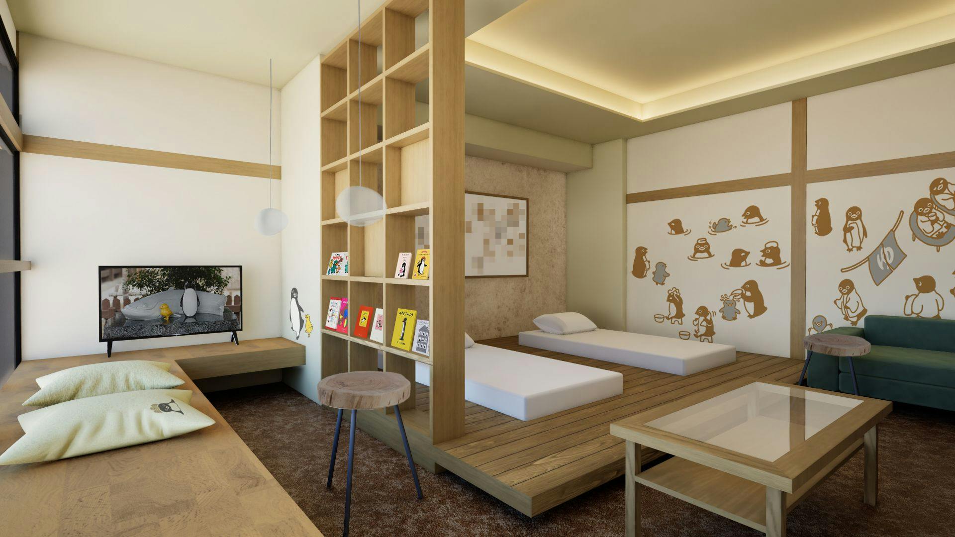 新しく生まれたペンギンルーム。