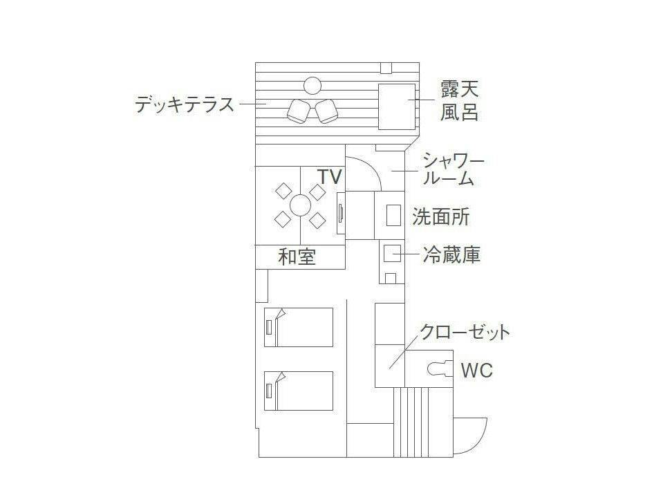 弐号館テラス付き和洋室