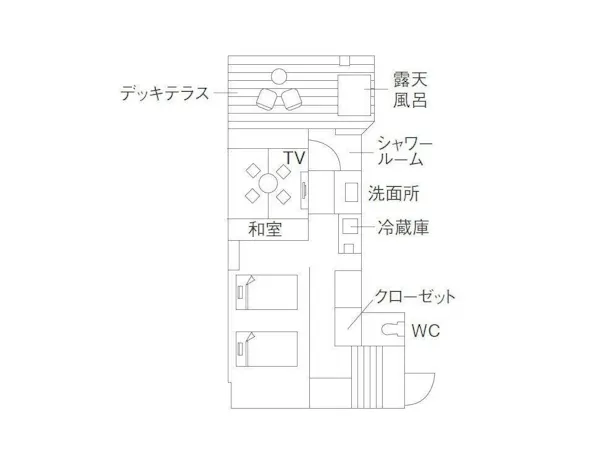 弐号館テラス付き和洋室