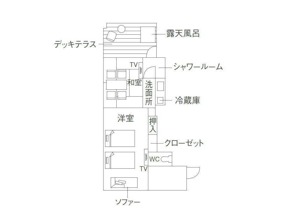 参号館ALLベッド和洋室