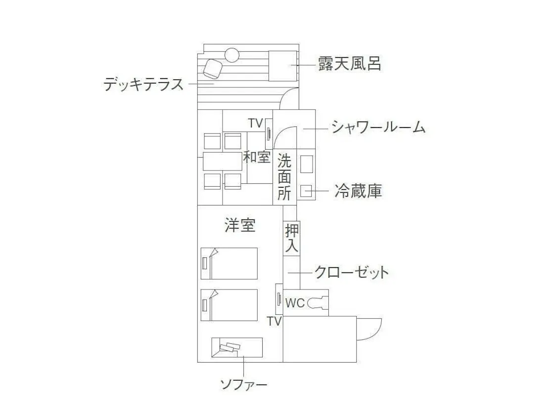 参号館ALLベッド和洋室