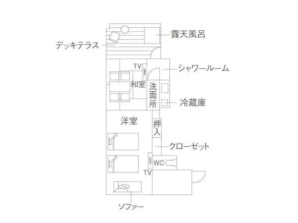 参号館ALLベッド和洋室