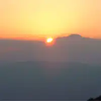 見晴台からの夕陽