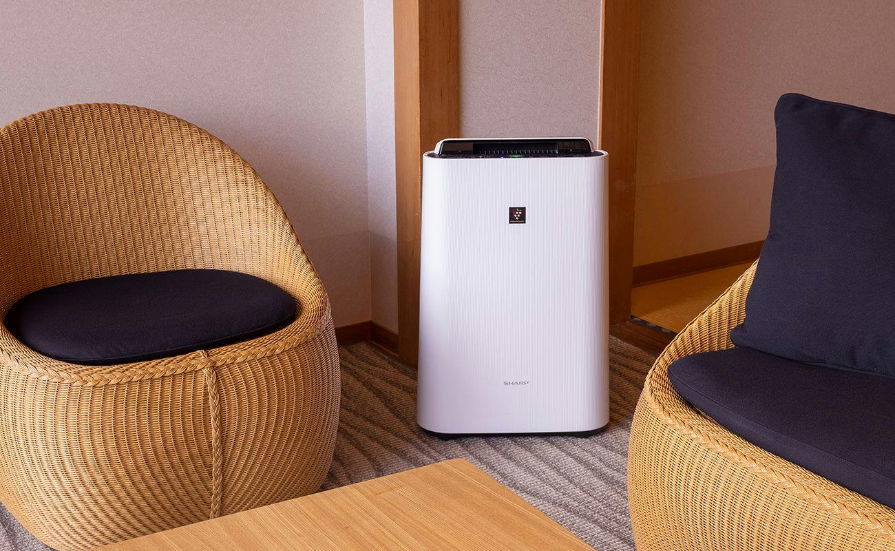 萬葉の空気清浄機。各部屋設置